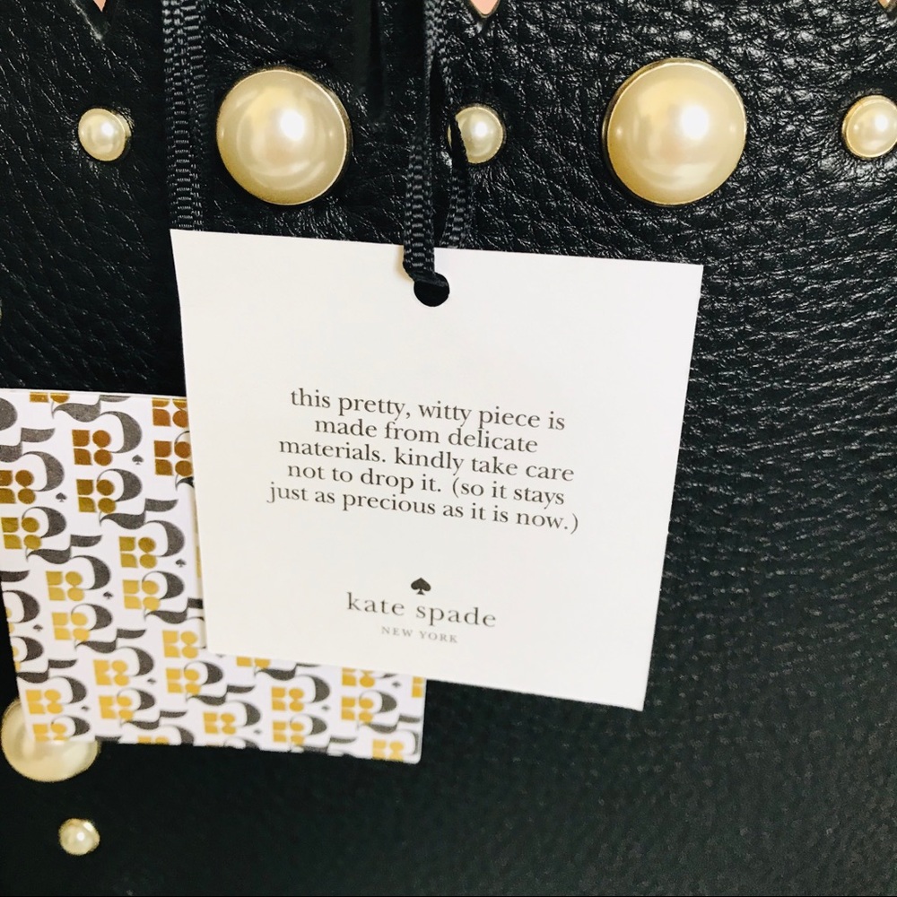 Kate Spade Black hayes Street pearl Sam Satchel - Picture 4 of 8